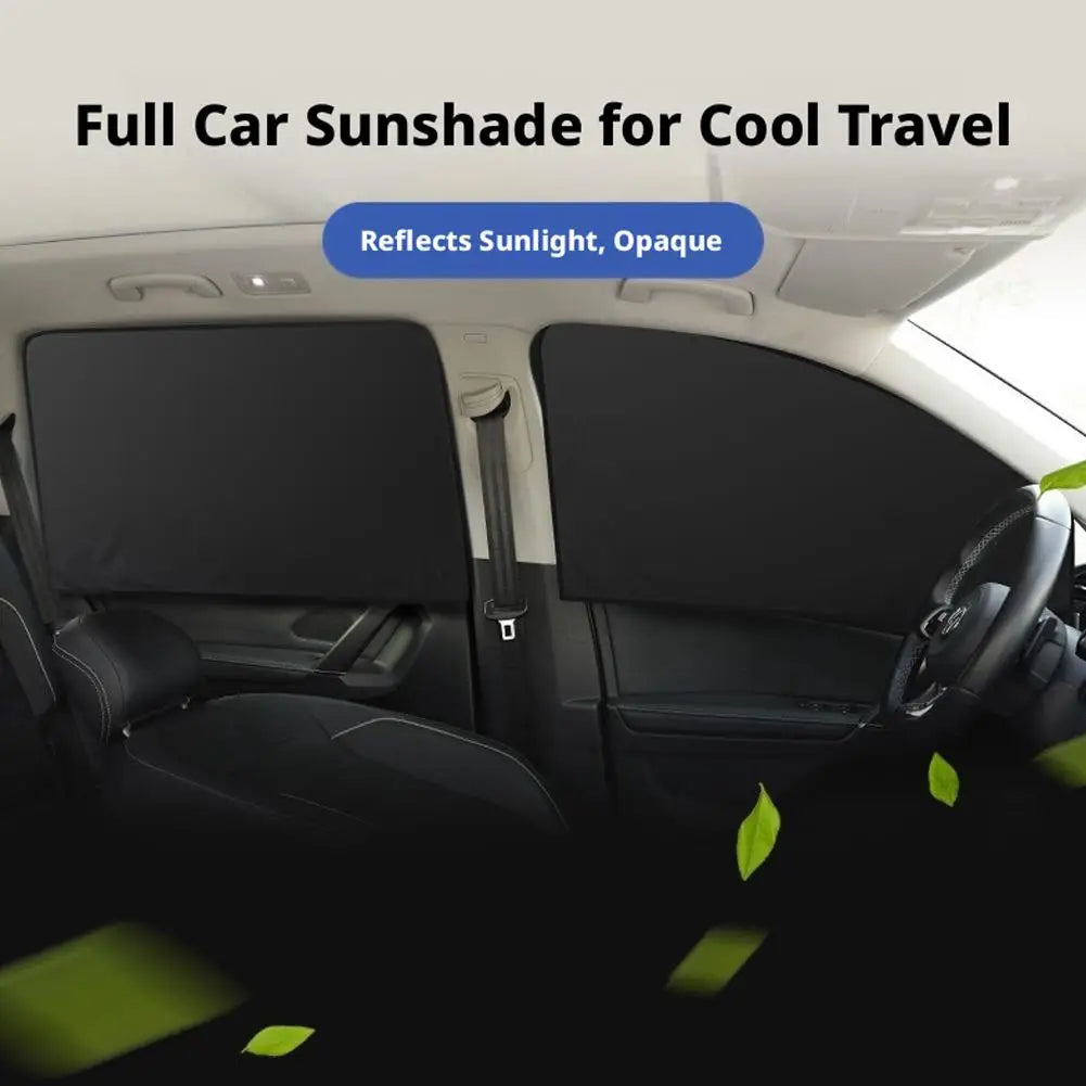 Car Side Window Sun Shade Magnet Privacy Curtains UV Reflection Anti Glare UV Block Sunshade for Front/Back Window