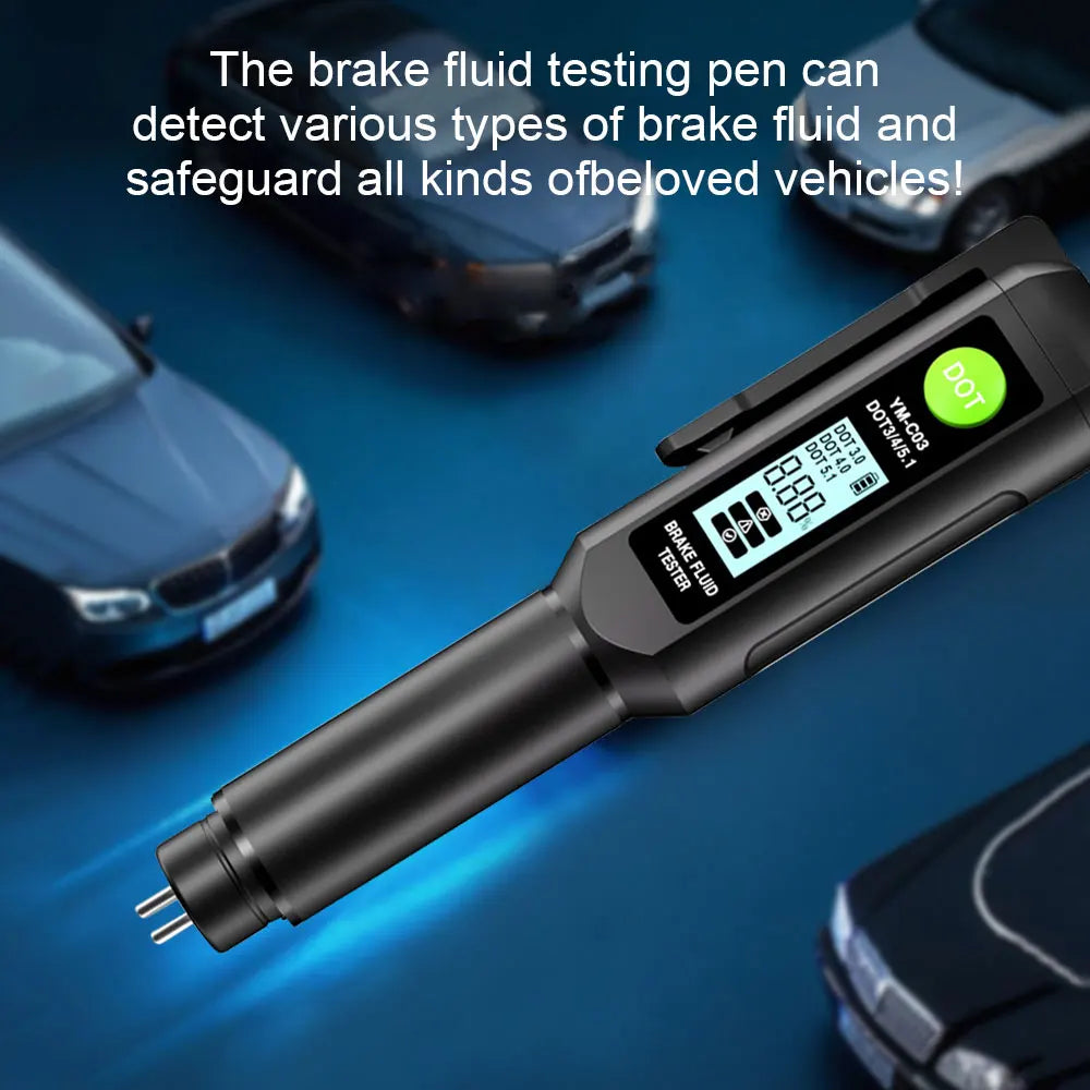Auto Car Brake Fluid Liquid Tester Pen With Intelligent Display For DOT3/DOT4/DOT5.1 Brake Liquid Tester Diagnostic Tools