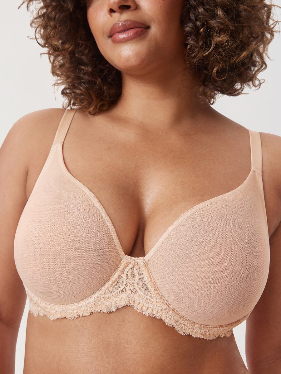 Sheer Mesh Full Coverage Underwire Bra-3