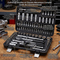 Coffret Cliquet et Douilles Complet 100 Pièces — Chrome-Vanadium