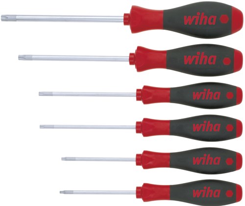 Wiha screwdriver set 362k6so | 6-piece torx® | multi-component handles | round blade | 1 piece - 07155 - 07155
